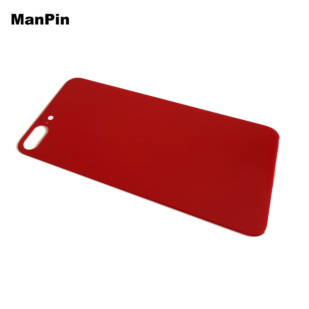 Screen Back Cover Glass For iPone 8 8Plus Mobile Phone Battery Door Housings Big Hole Lens Easy Replace LCD Spare Parts Fix: 8P Red 1pcs