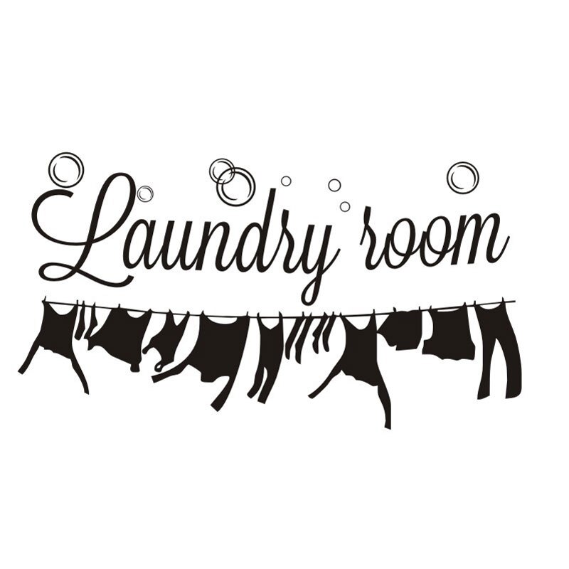 Dot Bubble Laundry Room Carved Wall Sticker Removable Vinyl Stickers Muraux Laundry Room Home Decoration PVC Autocollant