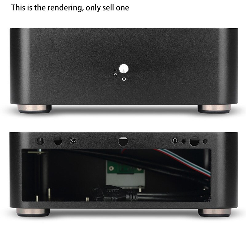 Mini Itx coque d'ordinateur boîtier de boîtier en aluminium boîtier d'alimentation Htpc [Version Usb 3.0]