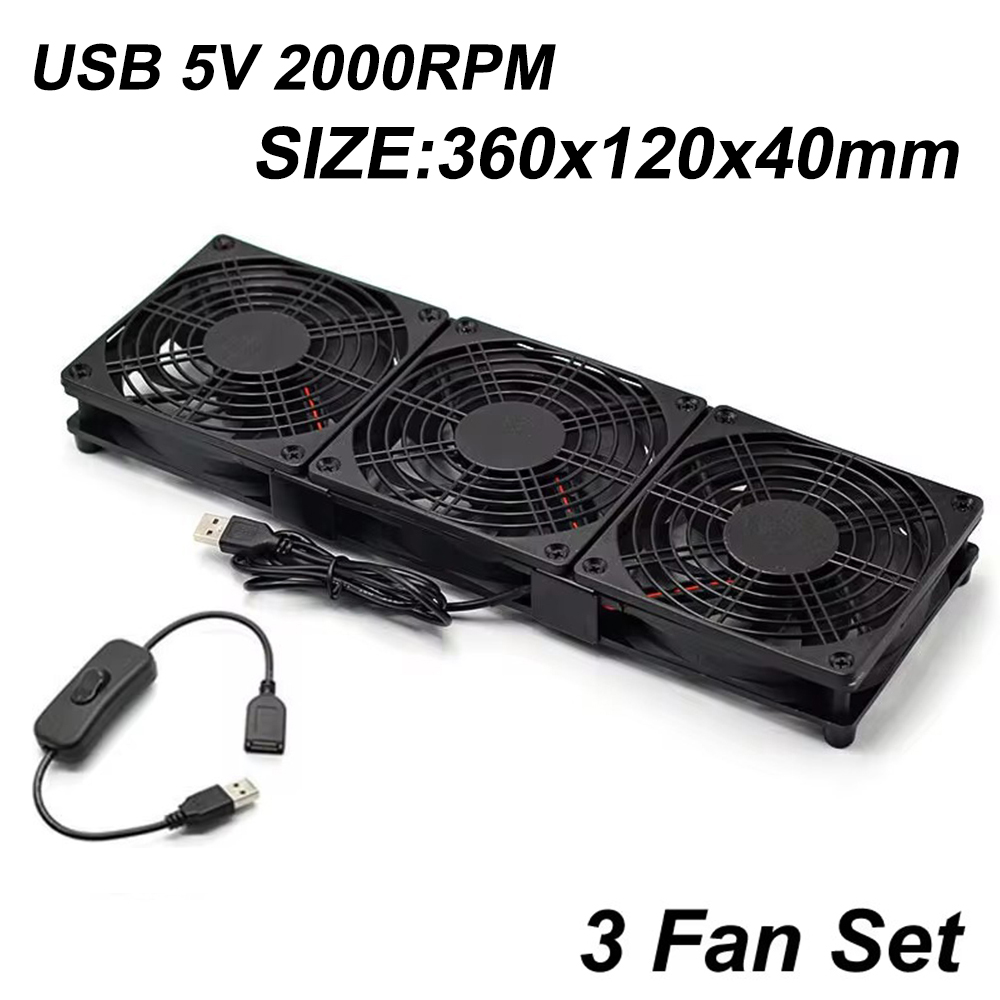 Wentylator chłodzący do routera DIY PC Cooler TV Box Bezprzewodowa, cicha, cicha, cicha DC 5V Zasilanie USB 120mm 240mm Wentylator 12CM W/śruby Siatka ochronna: WHITE