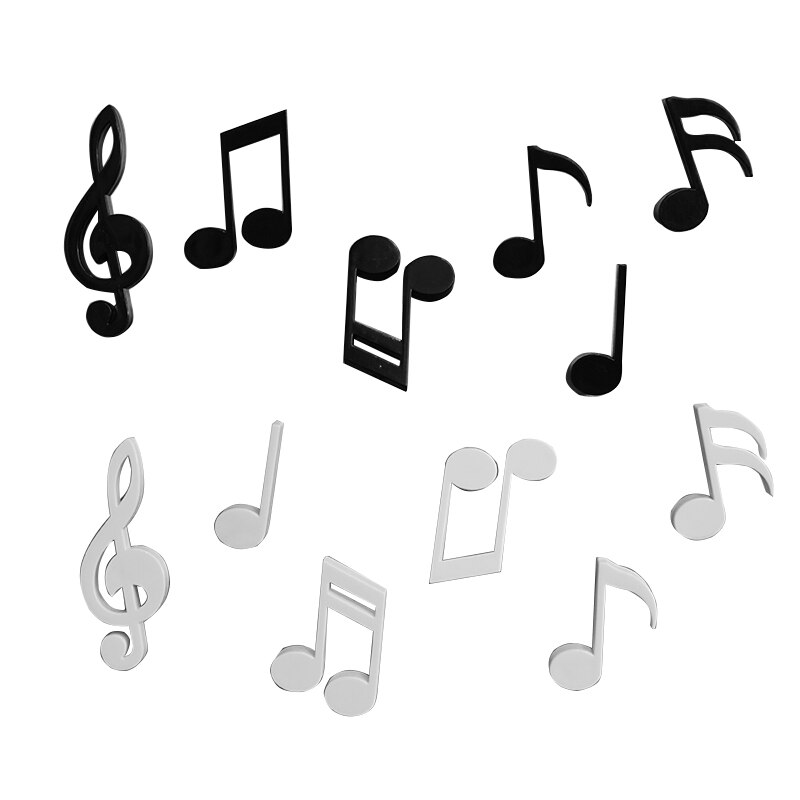 6pcs/Set Fridge Magnets Musical Notes Magnet Refrigerator Message Sticker Home Decor Kitchen Accessory Educational Toy