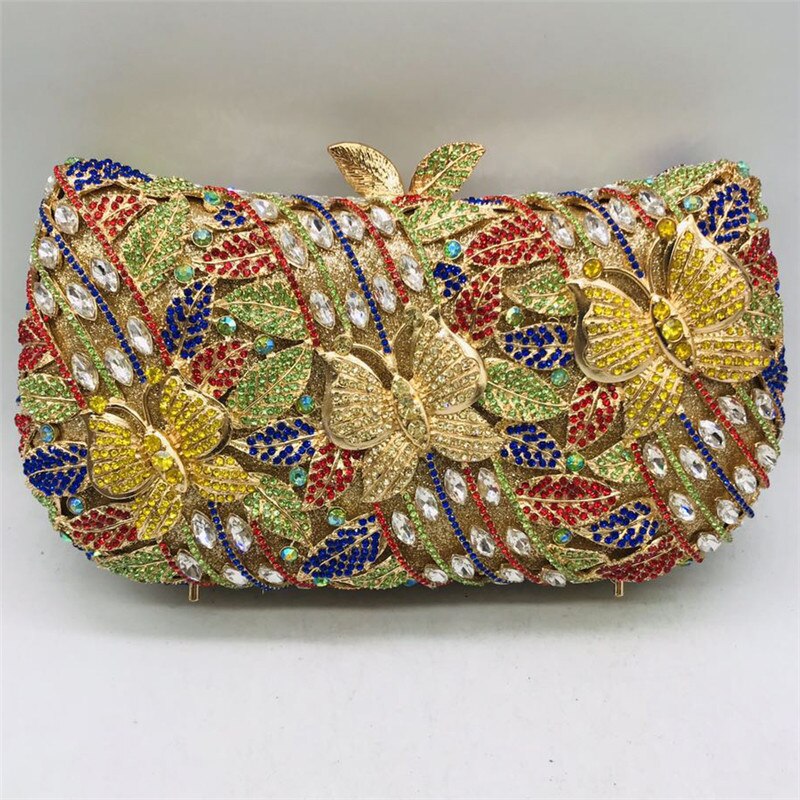 Latest Female Crystal Diamond Clutches Women Evening Bag for Wedding Woman Shoulder Day Clutches Lady Glitter Handbags: as pictures 3