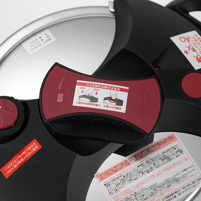 6L Double Gear Pressure Visual Pressure Cooker Rotary 304 Stainless Steel Pressure Cooker Safe And Explosion-proof