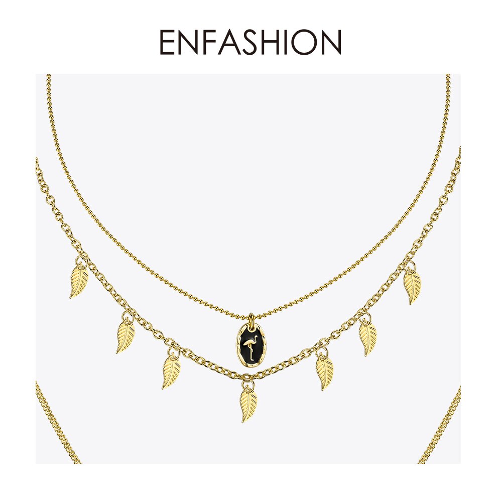 Enfashion Multi Layer Collier Voor Vrouwen Vintage Goud Kleur Lange Bohemian Choker Kettingen Sieraden P193008