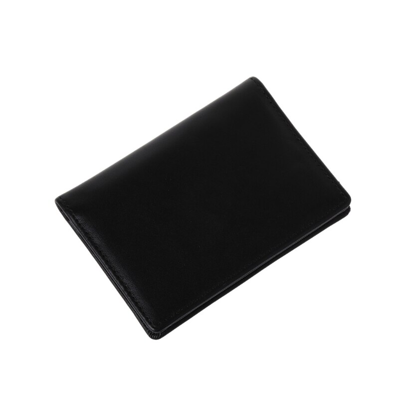THINKTHENDO hommes en cuir noir extensible carte de crédit ID porte-cartes de visite étui portefeuille 10.5x7.5x1.5cm: Default Title
