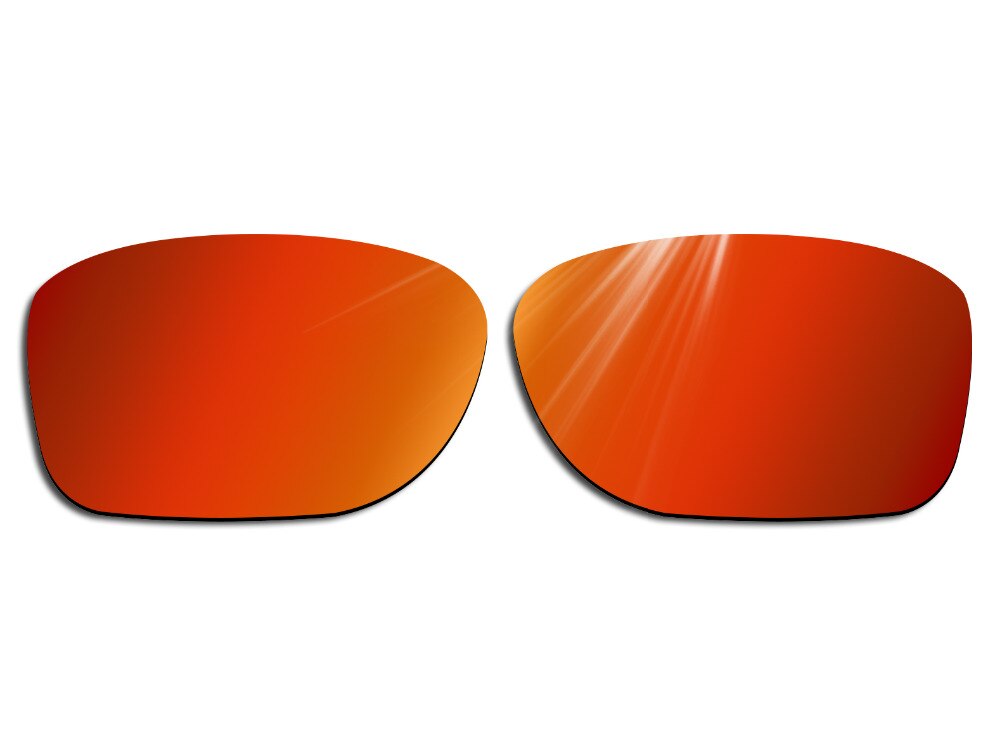 Glintbay 2 Pairs Gepolariseerde Zonnebril Vervanging Lenzen voor Oakley Crossrange Fire Red en Ijs Blauw