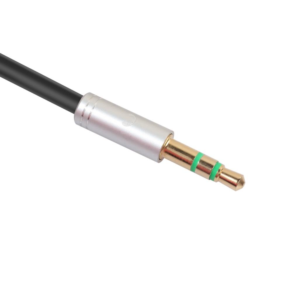 3.5mm Stereo Audio Cable Mic Splitter Adapter for PC Smartphone Headphone