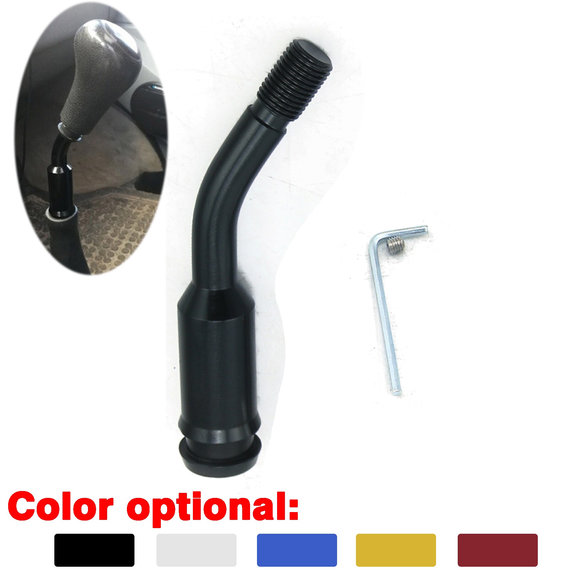 Aluminum Extension Gear Shifter Lever Bending Shift Stick For VW T3 / T25 1985 - 1992