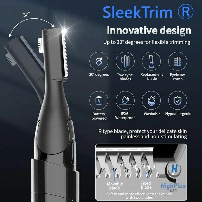 Multifunctionele Elektrische Wenkbrauw Trimmer Flexibele Mini Eye Brow Scheerapparaat Draagbare Trimmer Haar Epilator Vrouwen Make Scheermessen