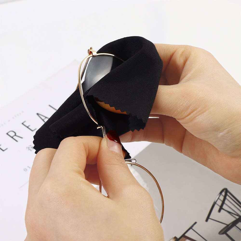 10 Pcs Premium Microfiber Cleaning Wipe Cloths for Lens DSLR Glasses TV Screen