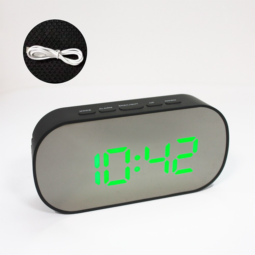 1PC Display Alarm Clock Digital Thermometer Calendar Display Date Desk Table Clock Travel Ectronic Mini Clocks