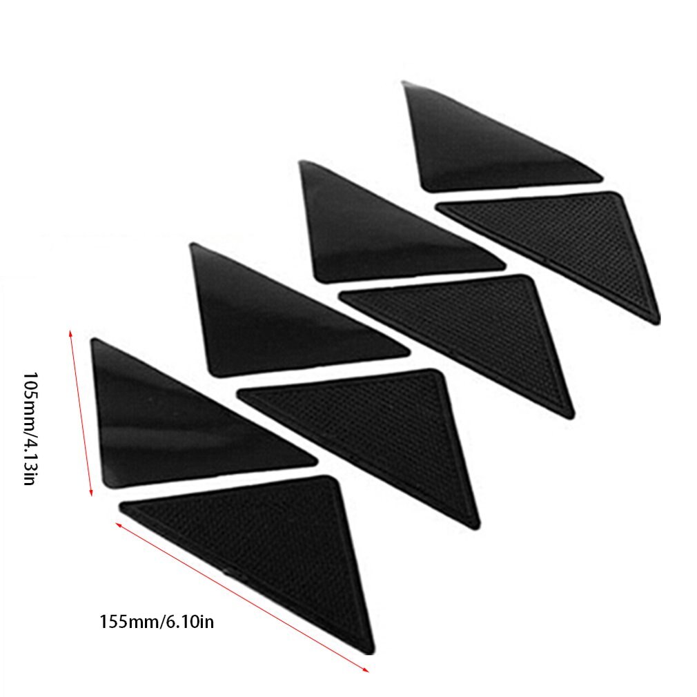 Anti Skid Rug Carpet Mat Non Slip Grip Small Corners Triangular Pad Washable Removable Strong Adhesive