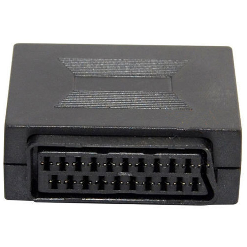 21 Pin Scart Koppeling Kabel Lood Joiner Sluit Adapter Vrouw tot Vrouw Socket