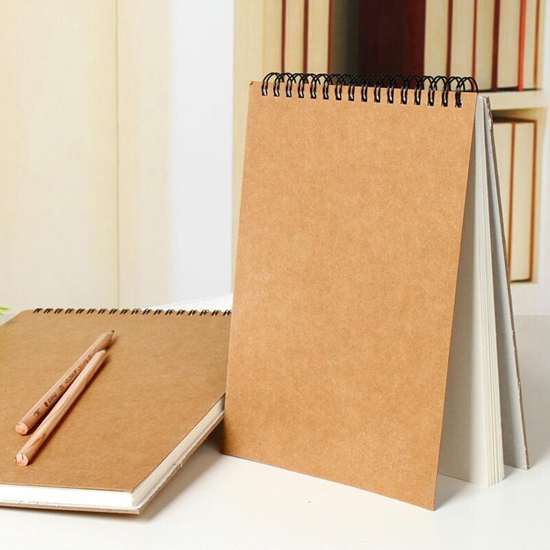 Kraft Hard Cover A3 Sketch Book A3/A4/A5 Sketchbook 30 Sheets 120GSM Paper