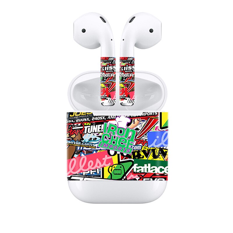 Popular Full Cover Decal for Apple AirPods for Earpiece Vinyl Stickers: 982