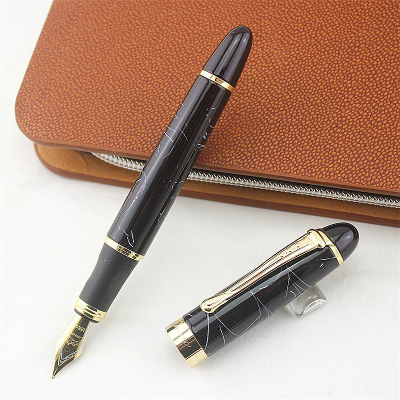JINHAO-pluma estilográfica de Metal X450 Classics, 1,0/0,5 MM, Escuela de lujo, oficina, papelería de lujo, escritura, bolígrafos bonitos,