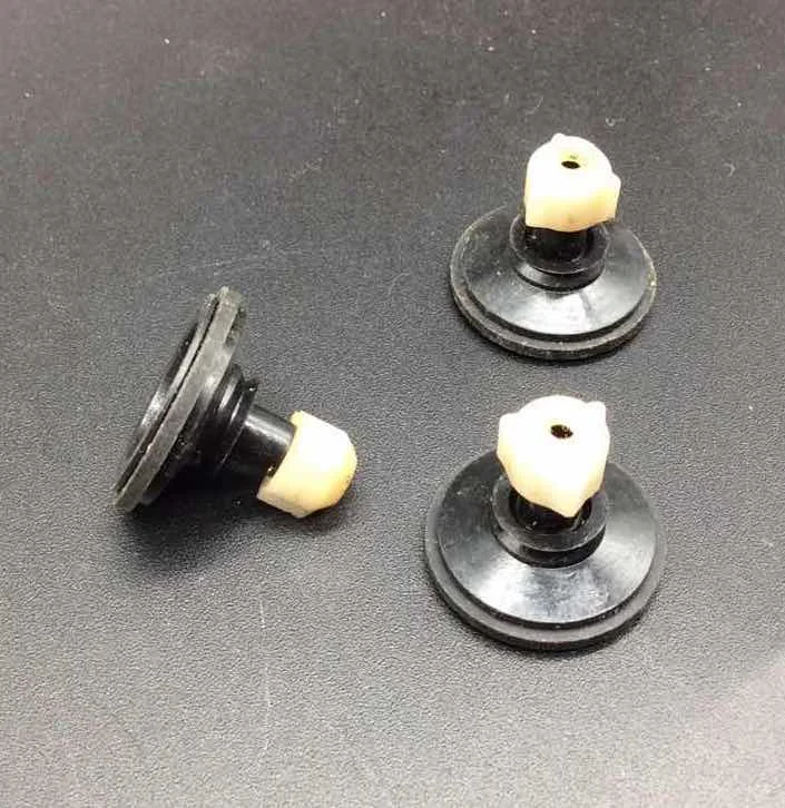 2PCS Take-up drive katrol met rubberen ring voor cassettedeck audioband platenspeler