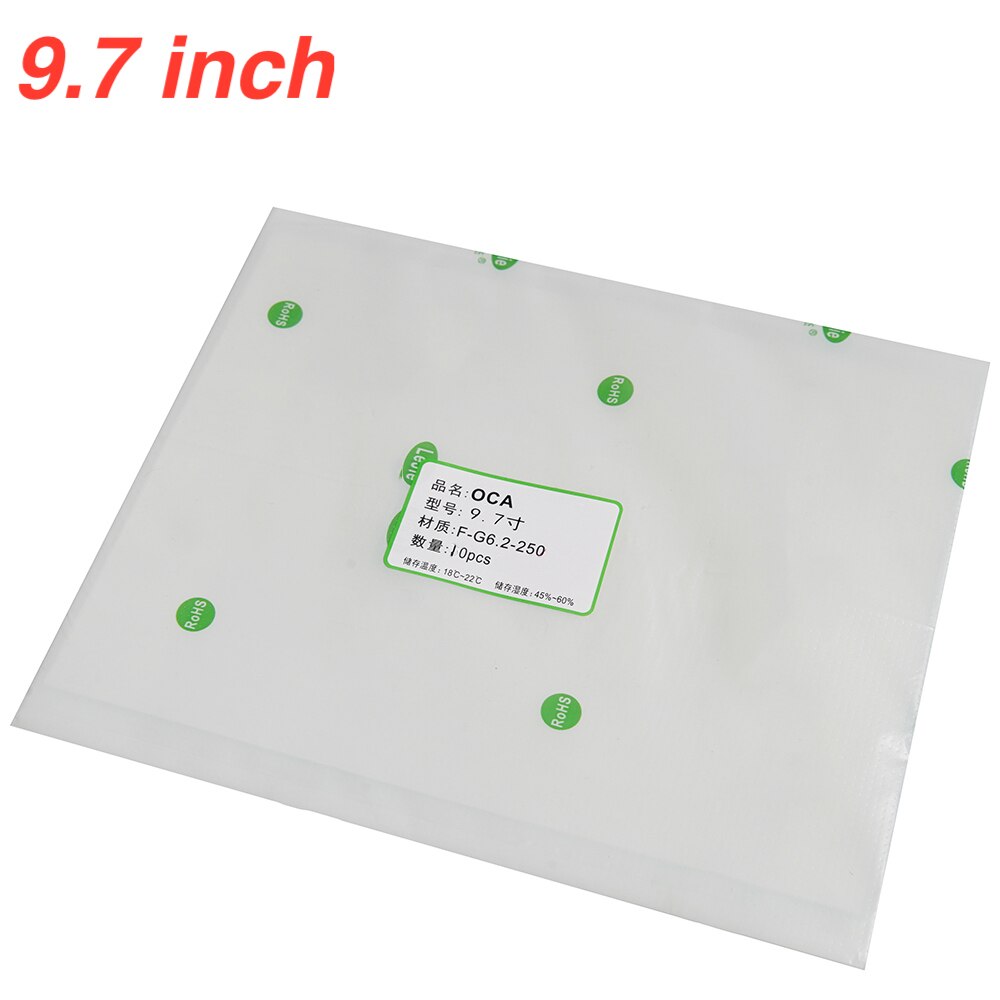 250um OCA Optical Clear Adhesive for iPad pro mini 7 8 8.4 9.7 10.1 10.5 11 12.9 inch Double Side Sticker Glue Film Refurbish