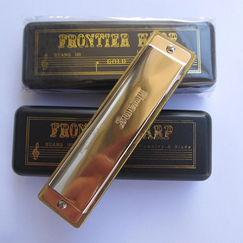 Harmonica Golden 10 Gaten C Sleutel Bruce Mondharmonica Muziekinstrument Diatonische Gaita Blues Jazz band Instrumentos musicais harp