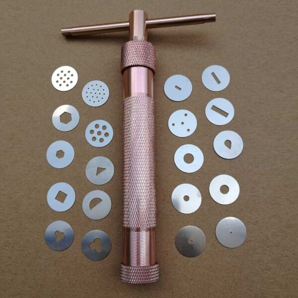 Pasta Extruder Craft Tips Craft Fondant Cake Sculptuur Polymeer Klei Gereedschap Cool Rvs Suiker