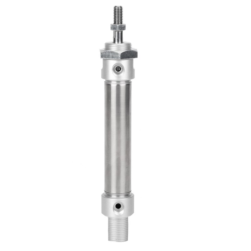 Heschen Mini-Pneumatikzylinder MA 25-50 – Edelstahl, Bohrung 25 Mm, Hub 50 Mm, Doppelt Wirkend, 1,0 MPa