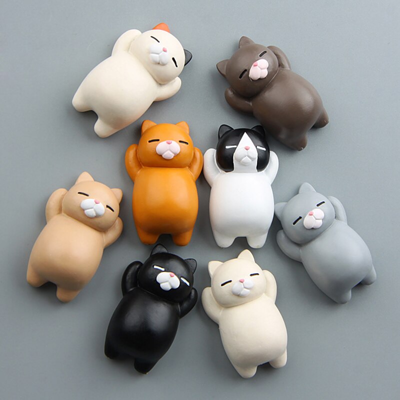 Imán de nevera con forma de gato, imán de nevera con forma de gato japonés