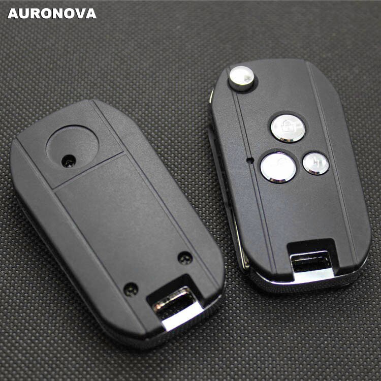 AURONOVA Upgrade Flip Folding Key Shell for Hyundai Coupe 3 Buttons Modified Remote Car Key Case