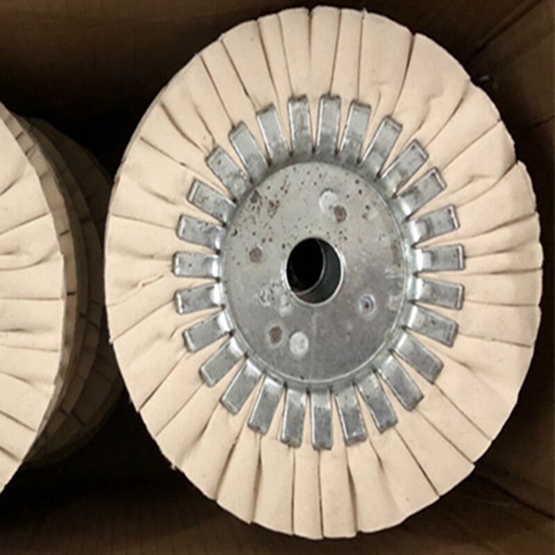 6 tommer bomuld luftvejspolering polering slibeskive arbor polerskive pude 25mm tykkelse slibende polerværktøj