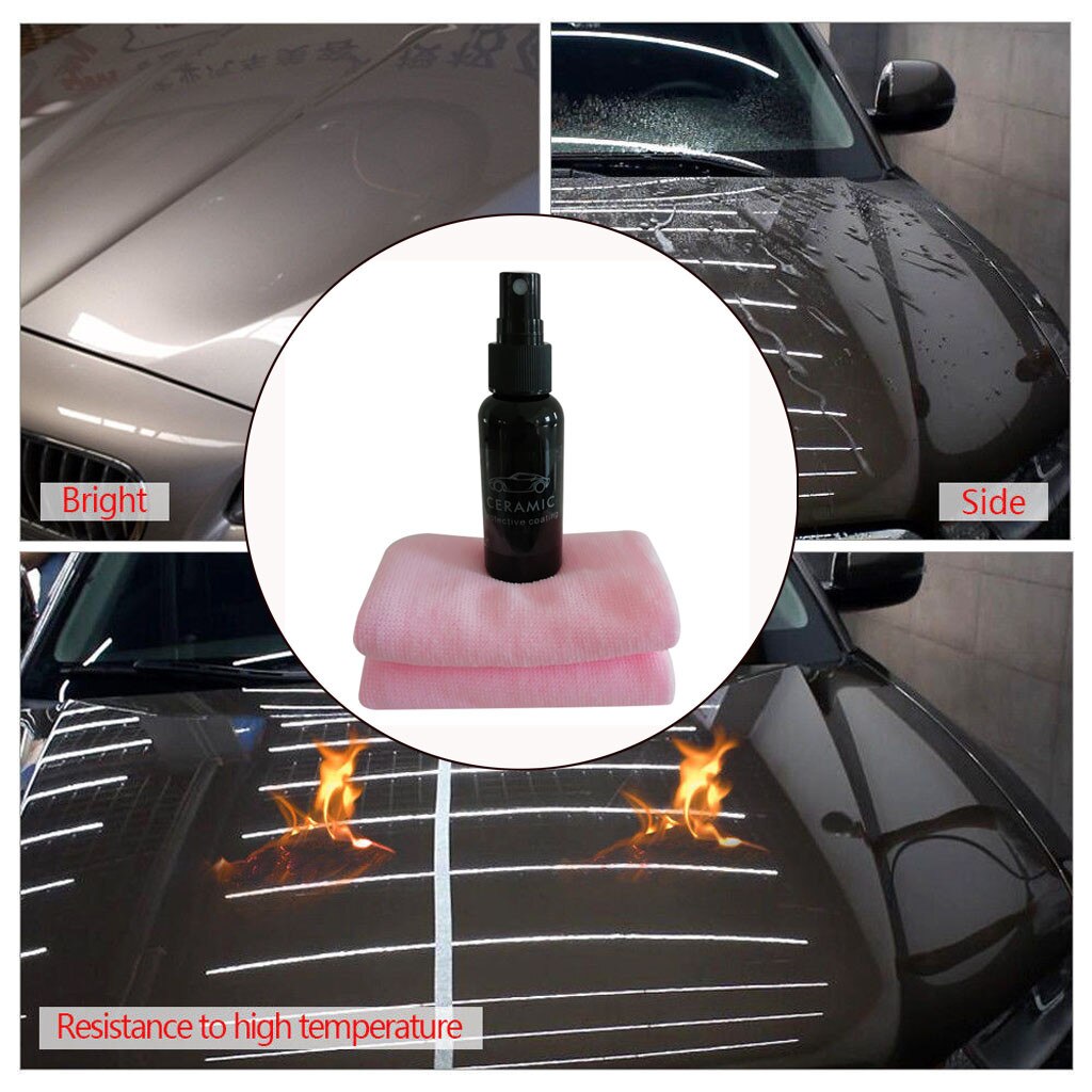 50ML10H Auto Oxidatie Vloeibare Keramische Jas Hydrofobe Spuiten Glas Coating Set Bescherm uw auto tegen krassen en praktische