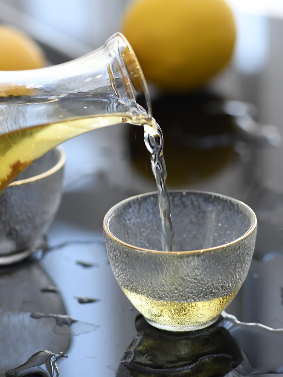 Japanese Style Glass Hip Flask Set Handmade Classic Household Sake Pot Superior Flasque Alcool Table Supplies EJ50HF