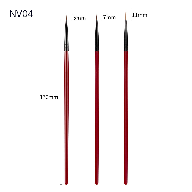 Pinceau à ongles 3 pièces/ensemble, stylo de peinture pour Nail Art, brosse pour Gel UV, Salon de beauté, à usage domestique: HQ16785