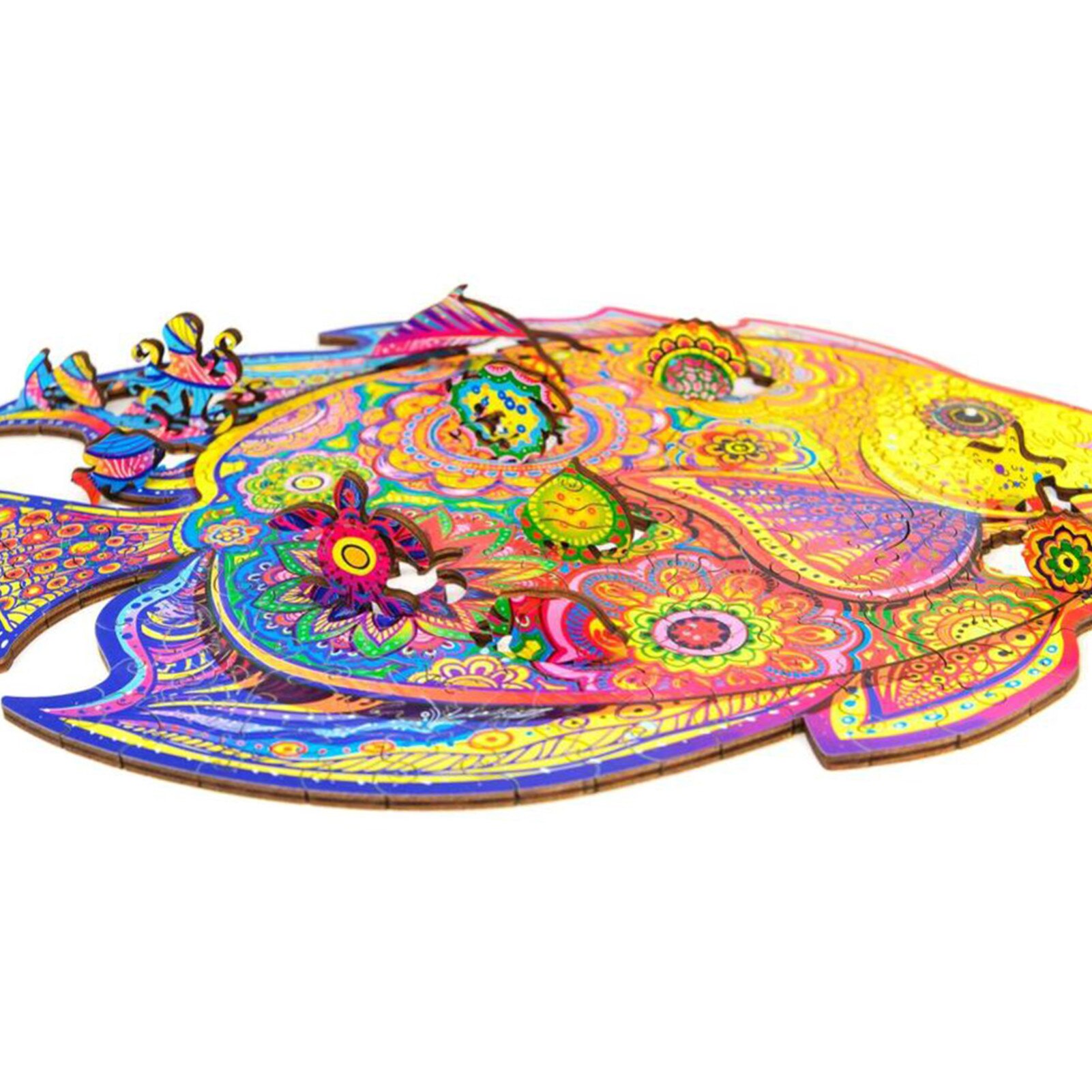 Unieke Houten Puzzels Mysterieuze Vis Puzzel Cadeau Voor Volwassenen Kids Educatieve Puzzel Fabulous Interactieve Spelletjes Speelgoed