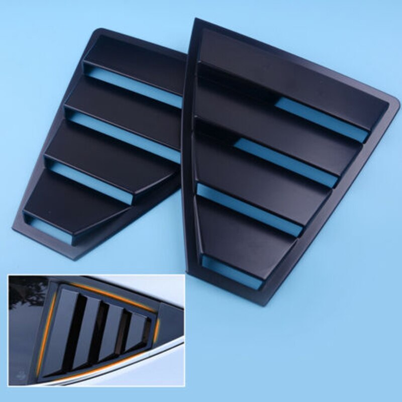 Rear Quarter Side Window Louvers Vent Cover Trim Panel Window Blinds Triangular for Hyundai Elantra