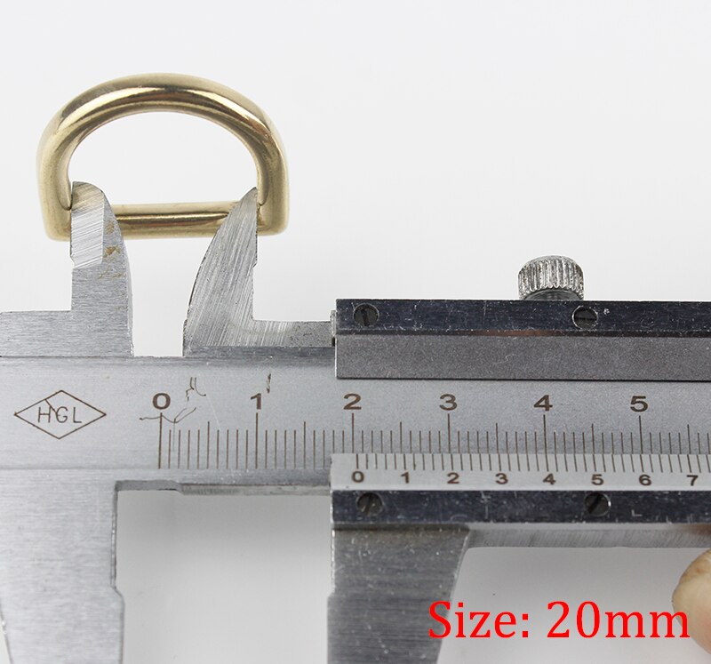 Solid brass cast rigging D ring saddle pet dog collar strap webbing harness Dee ring Leather craft bag luggage hardware acce: Inner width 20mm