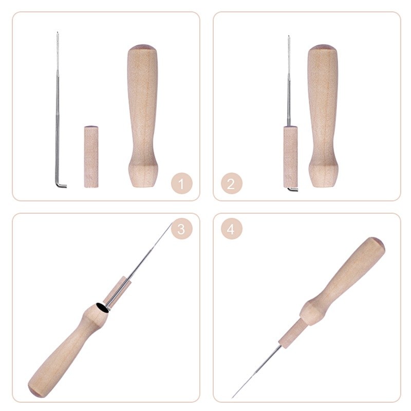 10g x16 farger myk toving ullfilt  + 7 stk nåler+ matte filt gjør-det-selv-pakke startsett gjør-det-selv håndverk håndlaget rev/kaninfilt dyr