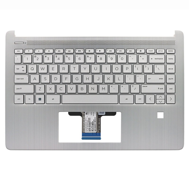 Housings for HP 14-DQ FQ 14S-DR 14S-FR TPN-Q221 Laptop Keyboard Palmrest Topcases Upper Bottom Cover Replacement Spare Parts