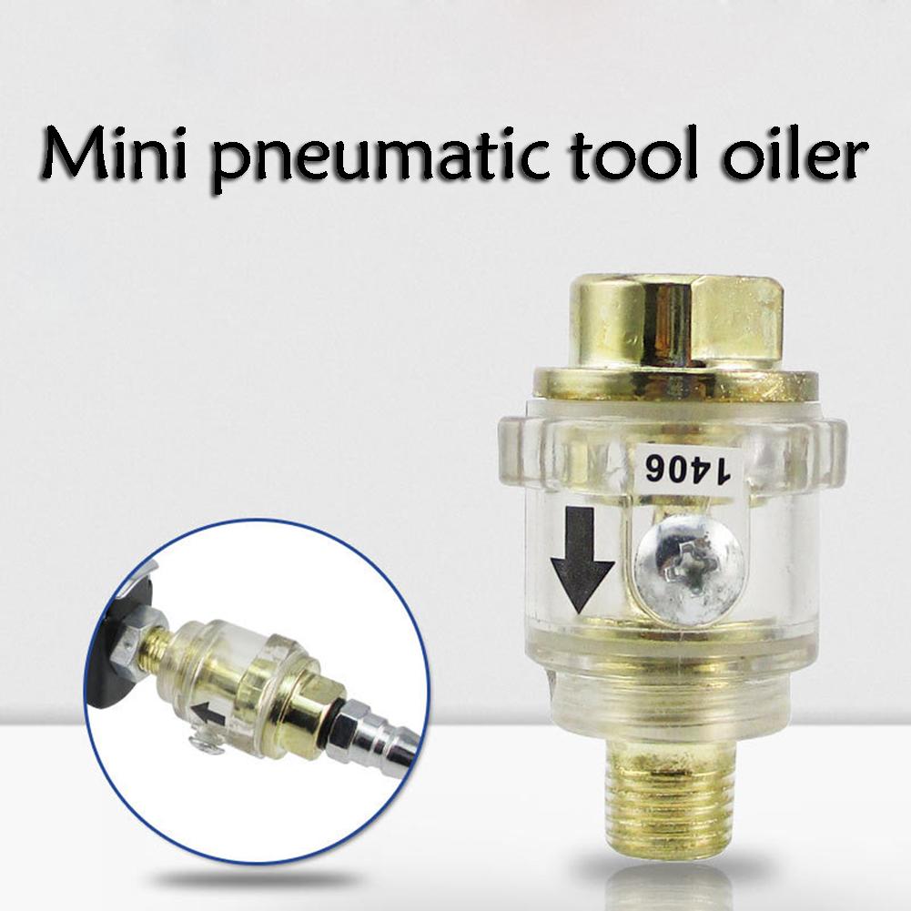 Automatic Mini In-line Oiler Lubricator Pneumatic Tool Air Compressor Pipe for intake Port of General Pneumatic Tools Hardware