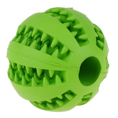 5/7 cm Hund Spielzeug Interaktive Gummi Bälle Haustier Hund Katze Welpen ElasticityTeeth Ball Hund Kauen Spielzeug Zahn Reinigung Bälle Spielzeug für Hunde: Grün / 7cm