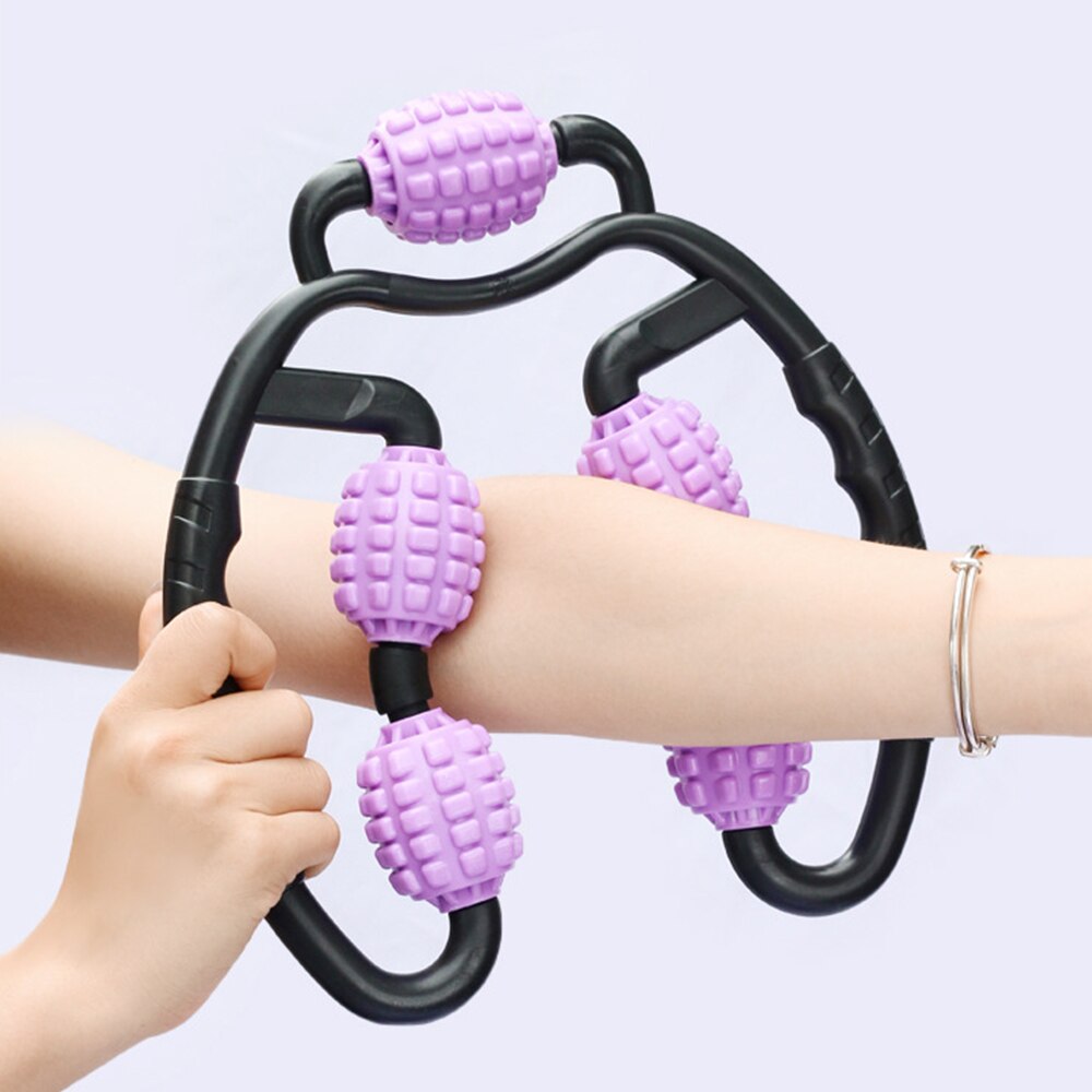 Ruota Massaggiante a U - Massaggiatore Trigger Point per Rilassamento Muscolare Corpo Intero - Yoga Pilates Sport
