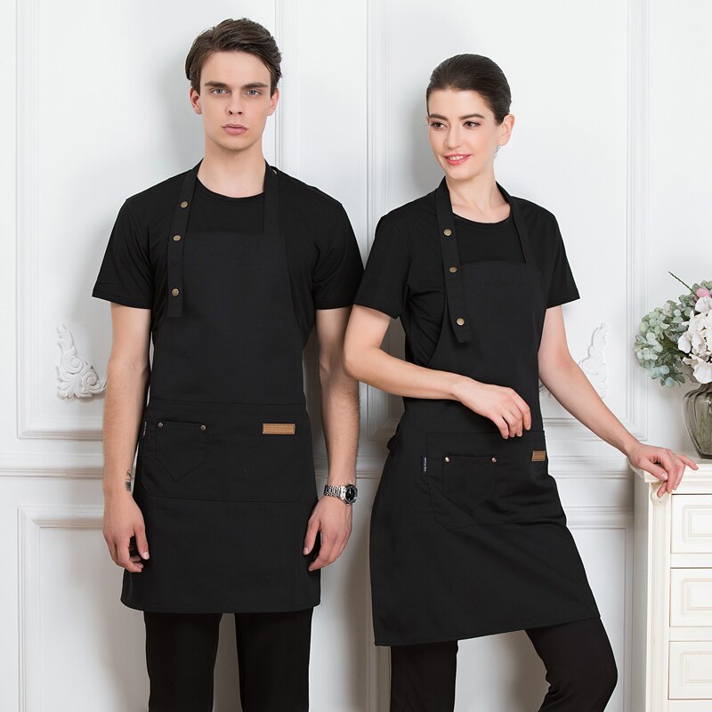 Webbing förkläde restaurang kock cozinha arbetskläder män kvinnor matsal hem kök matlagning uniform servitris servitris hängande hals