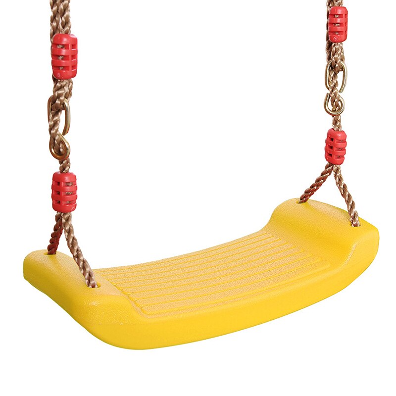 Vliegende Speelgoed Tuin Swing Kids Opknoping Seat Speelgoed Met Hoogte Verstelbare Touwen Indoor Outdoor Speelgoed Regenboog Gebogen Boord Kids Swing: Yellow