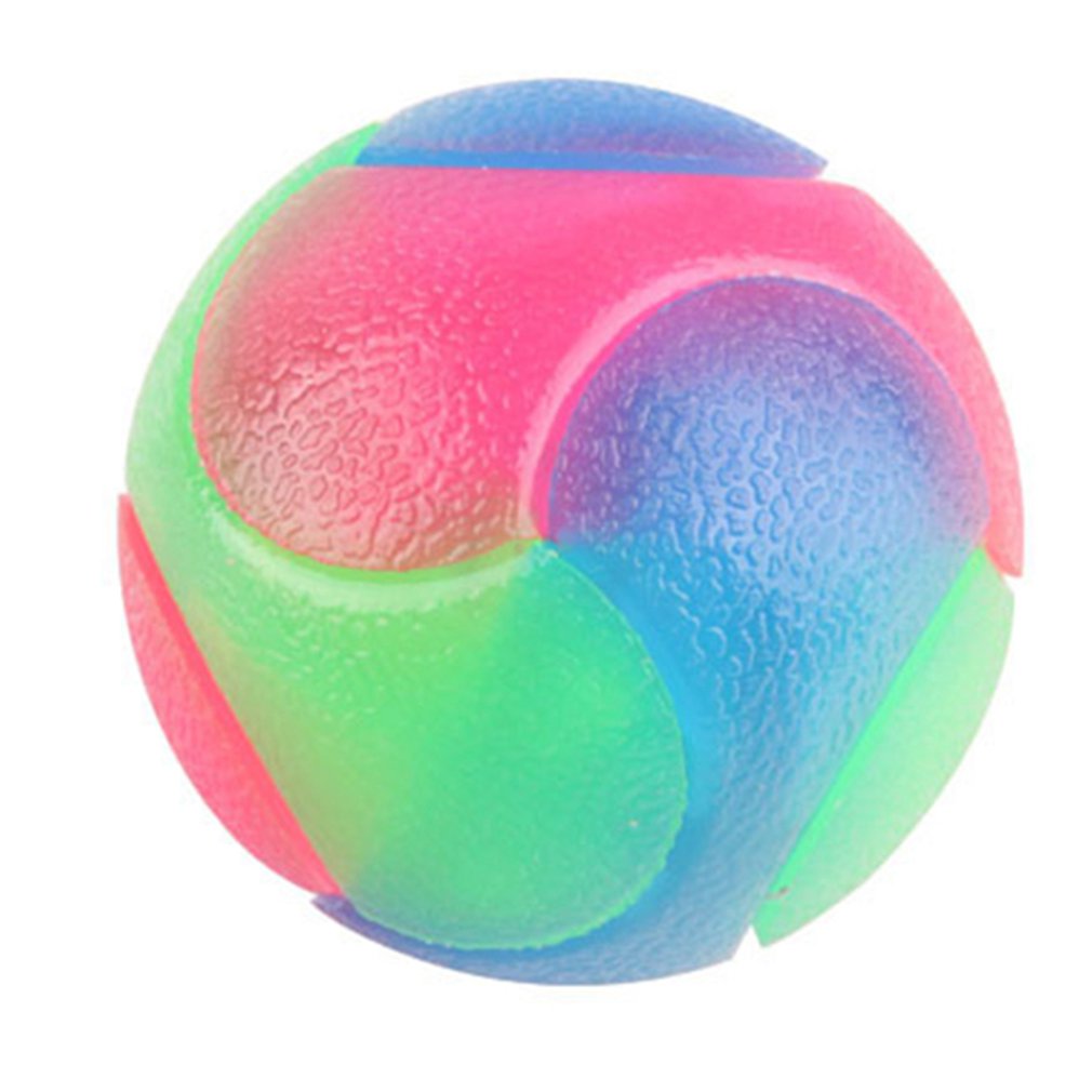 LED Pour Animaux De Compagnie En Caoutchouc Boule Lumineuse USB Rechargeable Recycler Jouet Pour Chien Résistant À la Morsure Interactif Durable Boule: Default Title
