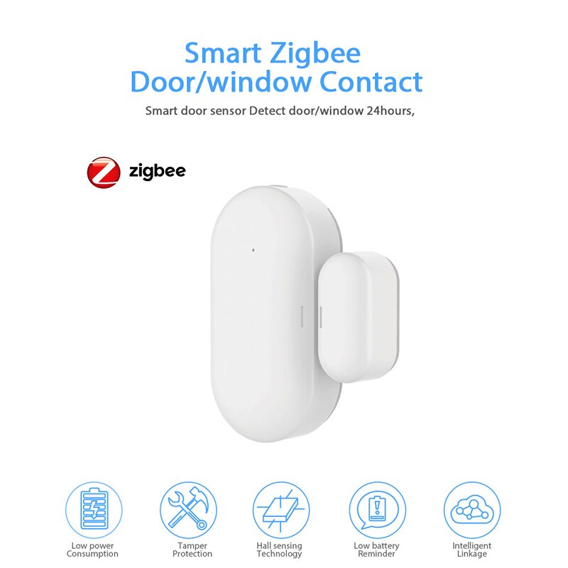 Ewelink Smart ZigBee 3.0 Door Window Contact Sensor Smart Home Wireless Door Detectors Open / Close APP Remote Alarm