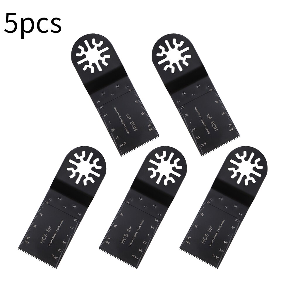 5Pcs 1-3/8Inch Oscillerende Multitool Zaagbladen Cutter Voor Hout Zacht Metaal Snijden Duurzaam en Praktische