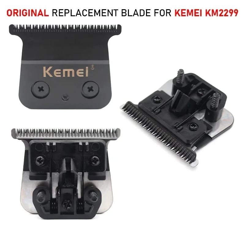 Original Replacement DLC Trimmer Blade Fit for Kemei KM-2299 Clipper Hair Trimmer Cutter Head Parts Accessories: black