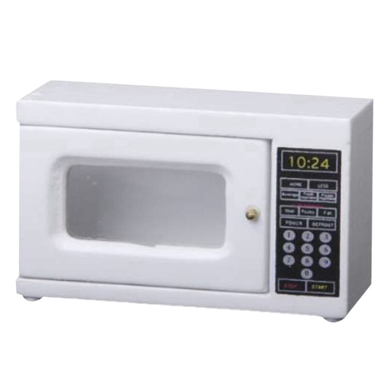 Microwave 1: 12 Scale miniature for doll house (white): Default Title