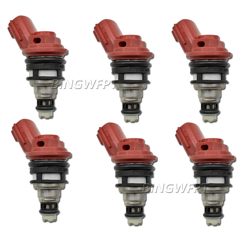 6x 16600-53J03 fuel injectors for NISSAN 300ZX 1993~1996 MAXIMA 1992~1999 3.0L V6