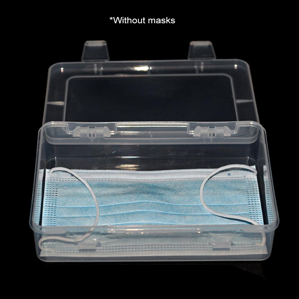 Gezichtsmasker Opbergdoos Case Stofdicht Masker Container Voor Opslaan Wegwerp Gezichtsmasker-7.3*5.3*1.7 In