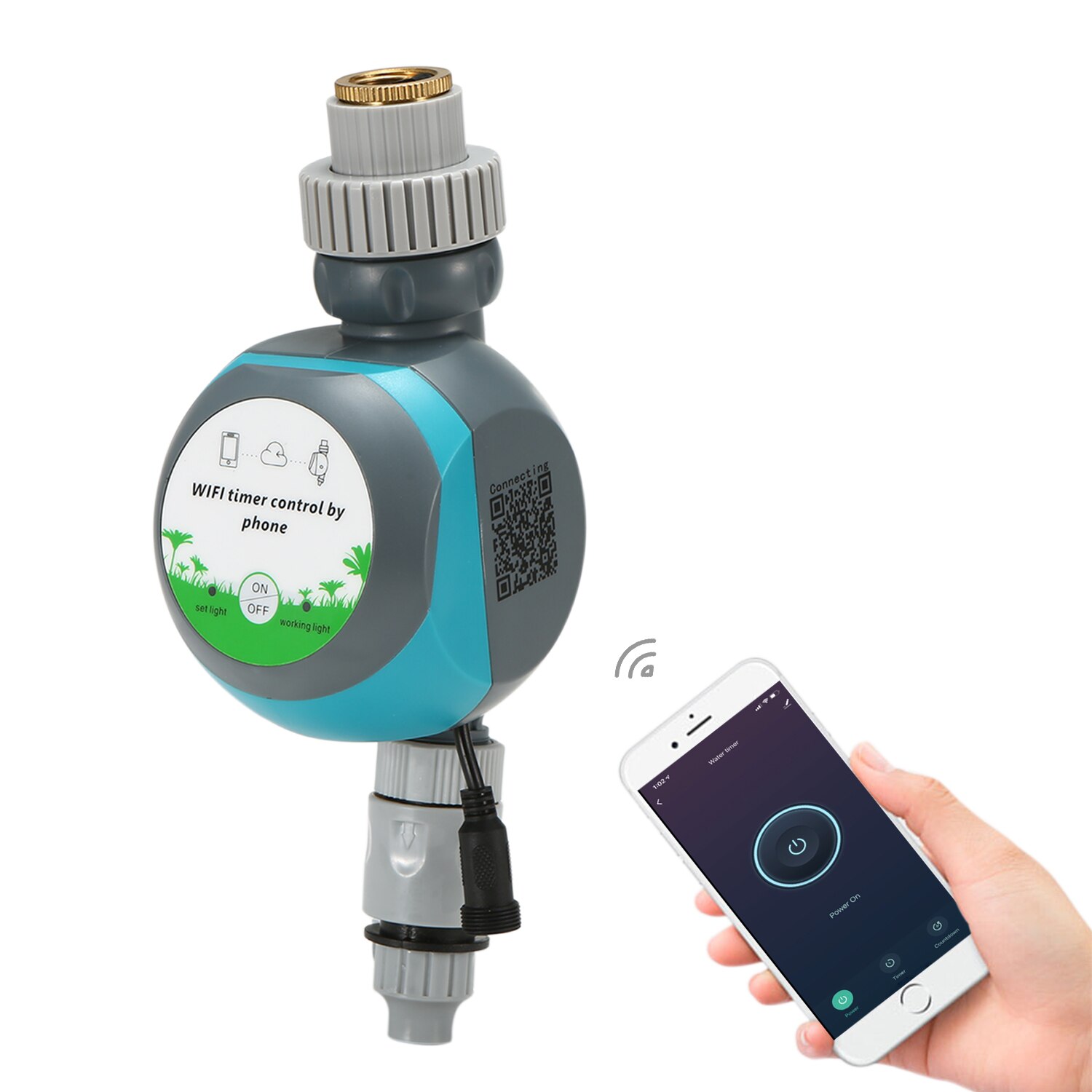 Smart wifi vanding vandtimer controller mobiltelefon fjernadgang trådløs have programmerbar automatisk vandingstimer