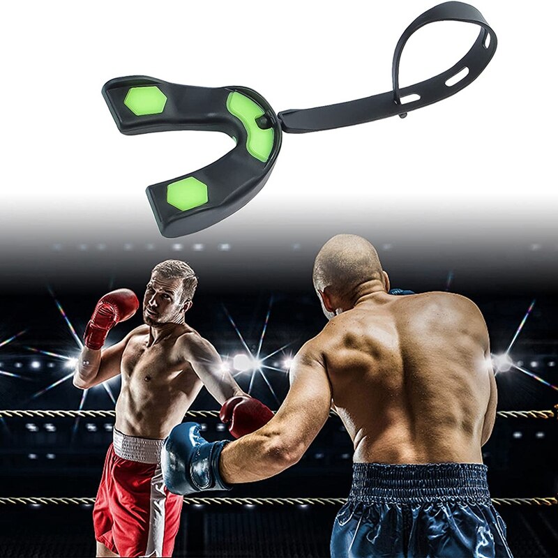 -4Pcs Sport Mond Guard, Zachte Mond Guard Met Riem, Gebitsbeschermer Voor Voetbal, Lacrosse,Hockey, basketbal, Mma